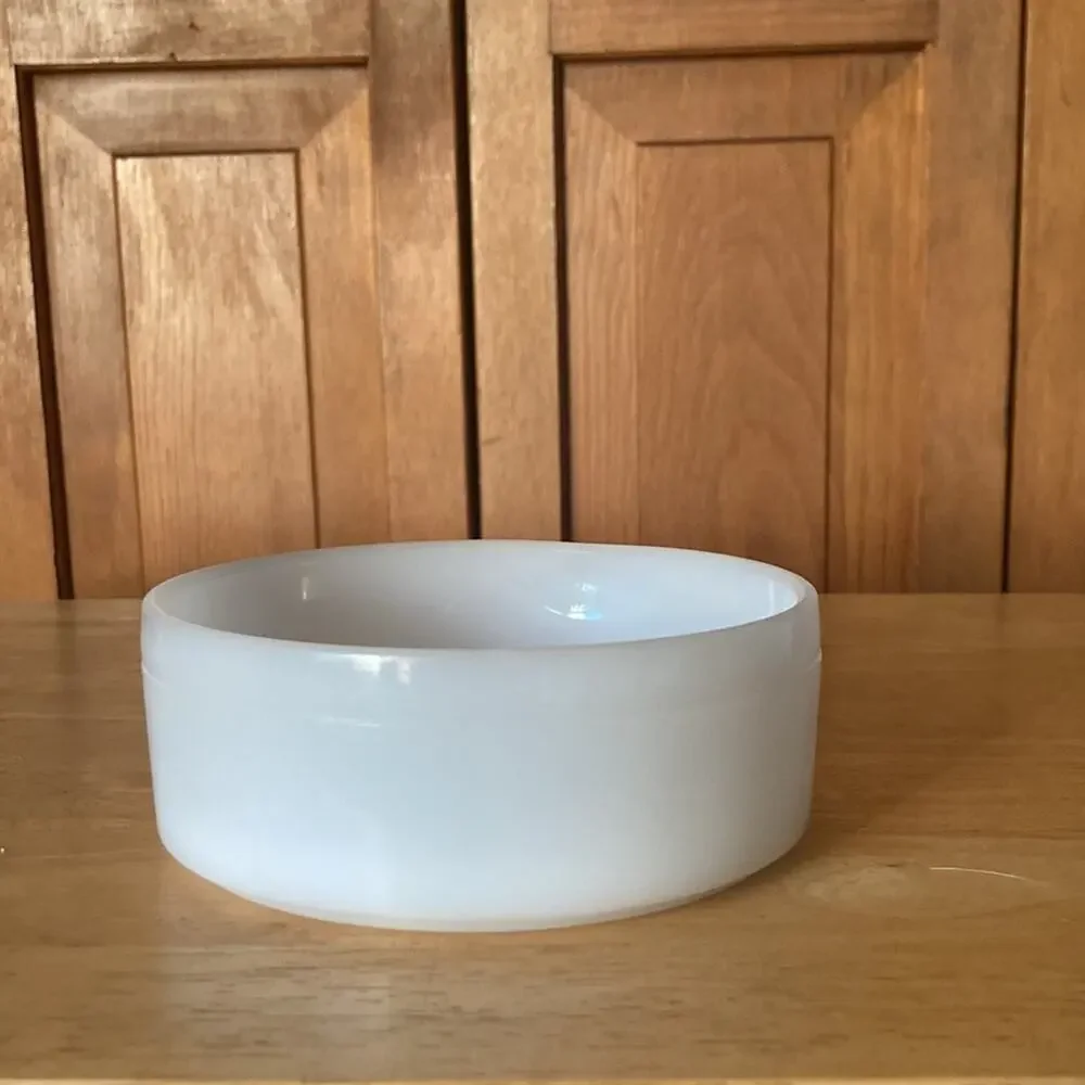 Vintage White Milk Glass Ovenware Soup Bowl